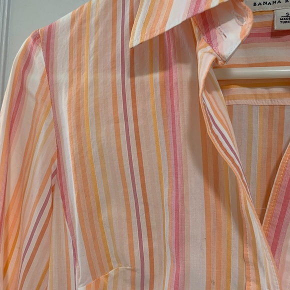 Banana Republic | Striped button down shirt - Picture 7 of 8